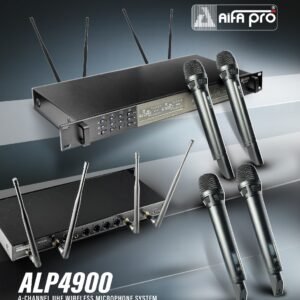 ALP4900 4-CHANNEL UHF WIRELESS MICROPHONE SYSTEM.