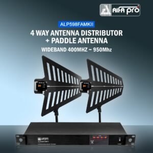 ALP598FAMKII 4 WAY ANTENNA DISTRIBUTOR + PADDLE ANTENNA WIDEBAND 400MHZ ~ 950Mhz