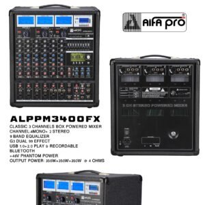 ALPPM3400FX CLASSIC 3 CHANNELS BOX POWERED MIXER