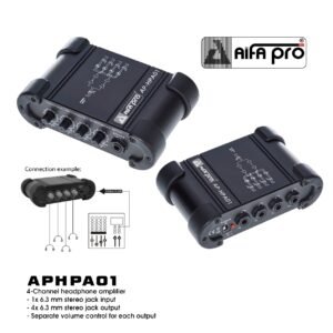 APHPA01 4-Channel headphone amplifier