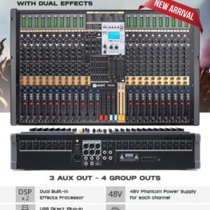 FX24 24 CHANNEL LIVE MIXING CONSOLE WITH DUAL EFFECTS