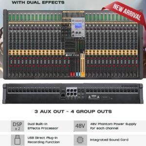 FX32 32 CHANNEL LIVE MIXING CONSOLE WITH DUAL EFFECTS