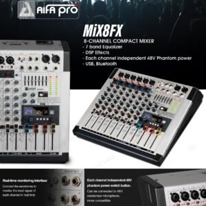 MiX8FX 8-CHANNEL COMPACT MIXER