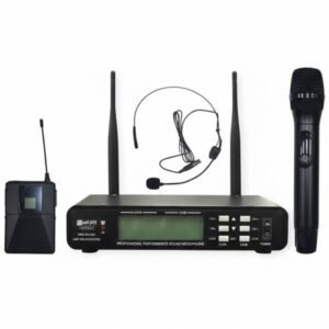 Dual UHF Wireless Vocal Microphone System